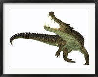 Framed Kaprosuchus is an extinct genus of crocodile