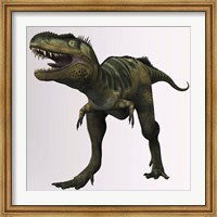 Framed Bistahieversor sealeyi dinosaur of the Cretaceous Period