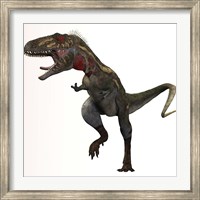 Framed Nanotyrannus dinosaur