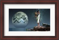 Framed Aquarius is the eleventh astrological sign of the Zodiac