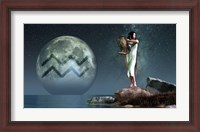 Framed Aquarius is the eleventh astrological sign of the Zodiac