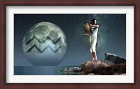 Framed Aquarius is the eleventh astrological sign of the Zodiac