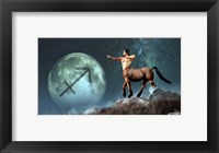 Framed Sagittarius is the ninth astrological sign of the Zodiac
