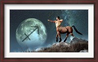 Framed Sagittarius is the ninth astrological sign of the Zodiac