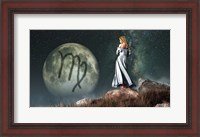 Framed Virgo is the sixth astrological sign of the Zodiac
