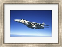 Framed US Navy F-14A Tomcat in flight