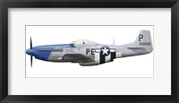 Framed P-51D Mustang assigned to the 328th Fighter Squadron