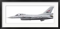 Framed General Dynamics F-16A Fighting Falcon of the Royal Norwegian Air Force