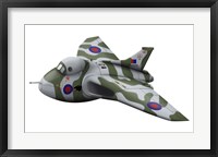 Framed Cartoon illustration of a Royal Air Force Vulcan bomber