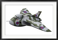 Framed Cartoon illustration of a Royal Air Force Vulcan bomber