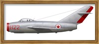 Framed MiG-15bis of the North Korean Air Force
