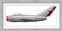 Framed MiG-15bis of the North Korean Air Force
