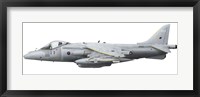 Framed Illustration of a British Aerospace Harrier GR9 aircraft