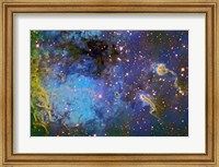 Framed IC 410, The Tadpole Nebula