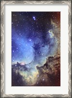 Framed NGC 7380 Emission Nebula in Cepheus