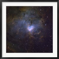 Framed NGC 1491, an emission nebula in the constellation of Perseus