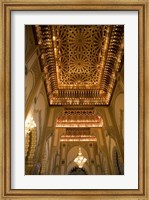 Framed Gold Ceiling, Hassan II Mosque, Casablance, Morocco