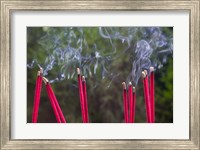 Framed Incense Burning in the Temple, Luding, Sichuan, China