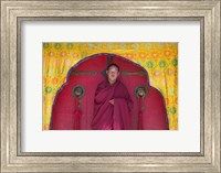 Framed Monks in Sakya Monastery, Tibet, China