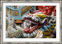 Framed Hong Kong, Goddess of Mercy, Dragon statue
