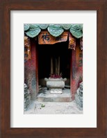 Framed Man Mo Temple, Tai Po, Hong Kong, China