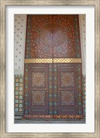Framed Morocco, Casablanca. Royal Palace, Harem doors