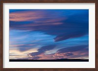 Framed Blue Desert clouds, sunset, MOROCCO