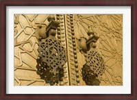 Framed MOROCCO, Fes, Jdid, Royal Palace, moorish door detail