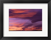 Framed Pink Desert clouds, sunset, MOROCCO