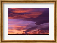 Framed Pink Desert clouds, sunset, MOROCCO