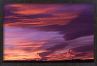 Framed Pink Desert clouds, sunset, MOROCCO