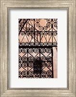 Framed Iron gate, Moorish architecture, Rabat, Morocco