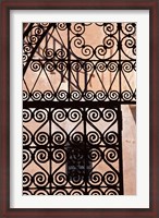 Framed Iron gate, Moorish architecture, Rabat, Morocco