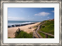 Framed Jeffrey's Bay boardwalk, Supertubes, South Africa