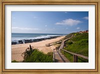 Framed Jeffrey's Bay boardwalk, Supertubes, South Africa