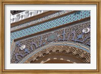 Framed Morocco, Casablanca, Ornate Royal Palace entry