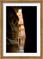 Framed Jordan, Petra, Jordan's Treasury, Ancient Architecture