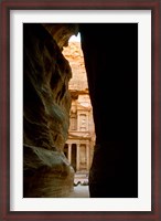 Framed Jordan, Petra, Jordan's Treasury, Ancient Architecture