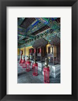 Framed Interior of West Annex Hall, Temple of Heaven, Beijing, China