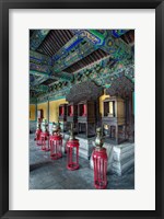 Framed Interior of West Annex Hall, Temple of Heaven, Beijing, China