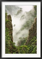 Framed Mist on peaks and valleys, Grand Canyon, Mt. Huang Shan