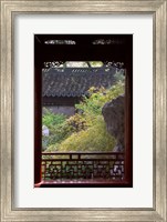 Framed Landscape in Traditional Chinese Garden, Shanghai, China