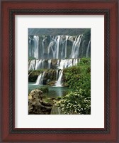 Framed Jiulong Waterfall, Qujing, Luoping County, Yunnan Province, China