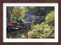 Framed Landscape of Traditional Chinese Garden, Shanghai, China