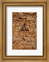 Framed Mauritania, Adrar, Chinguetti, Stone pattern