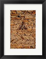 Framed Mauritania, Adrar, Chinguetti, Stone pattern