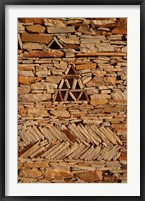 Framed Mauritania, Adrar, Chinguetti, Stone pattern