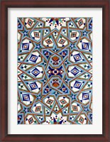 Framed Morocco, Hassan II Mosque mosaic, Islamic tile detail