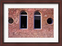 Framed Inlaid Shells Adorn Restaurant Walls, Morocco