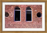 Framed Inlaid Shells Adorn Restaurant Walls, Morocco